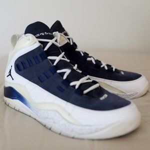Air Jordan Hallowed Ground - White & Deep Blue
